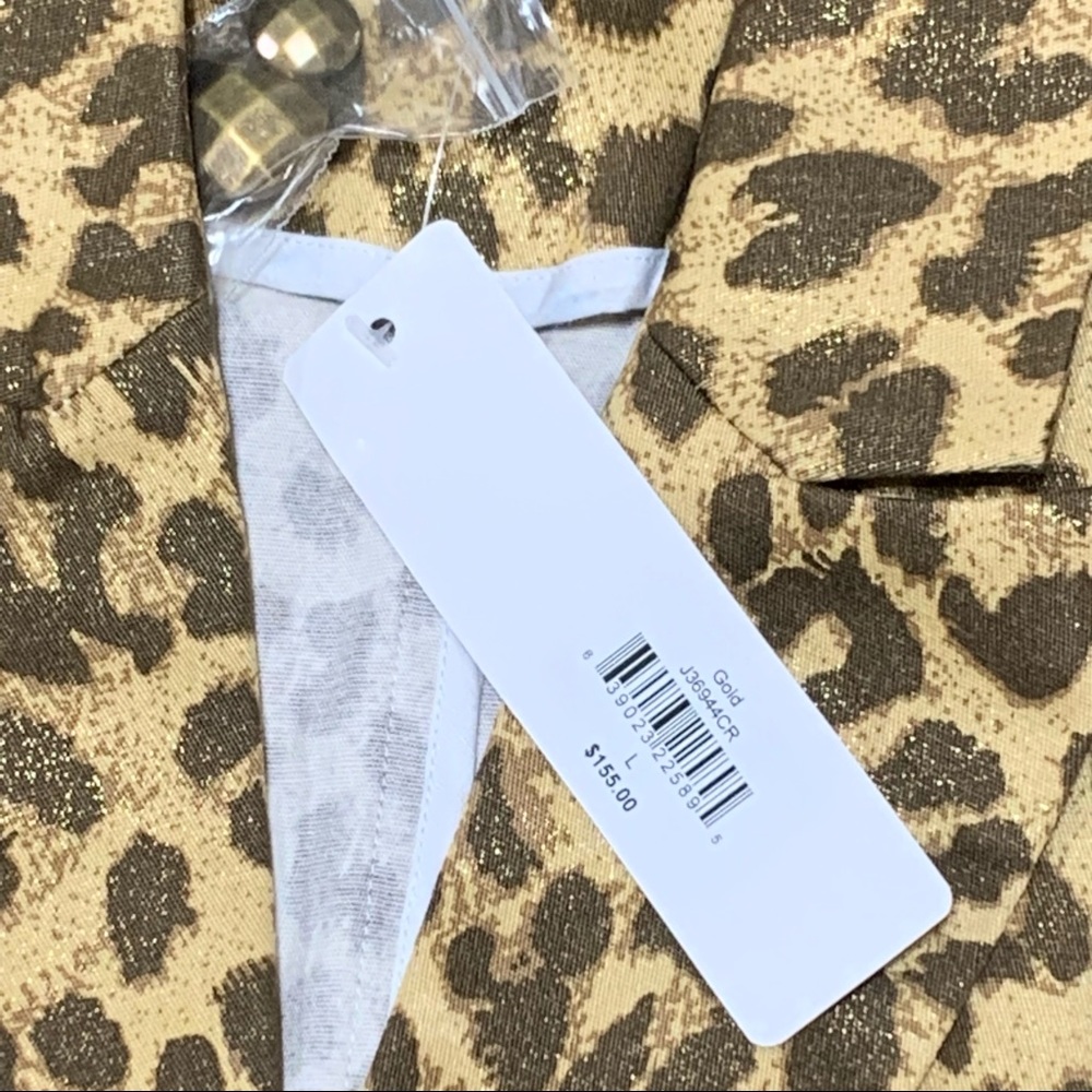 💥💥5 STAR Rated💥💥NWT Metallic Animal Print Blazer - Picture 4 of 10